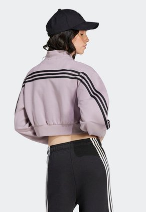 Chaqueta Bomber Lila-Negro adidas Performance Future Icons 3-Stripes