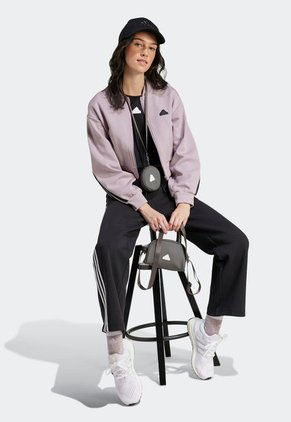 Chaqueta Bomber Lila-Negro adidas Performance Future Icons 3-Stripes