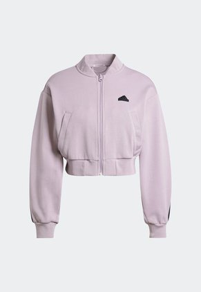 Chaqueta Bomber Lila-Negro adidas Performance Future Icons 3-Stripes