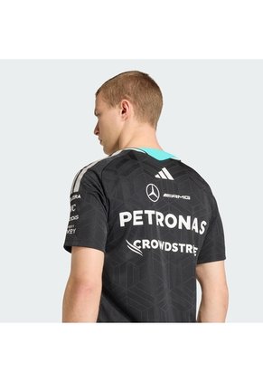 Camiseta Negra Adidas Mercedes AMG Petronas F1 Team Driver Versión Profesional Hombre