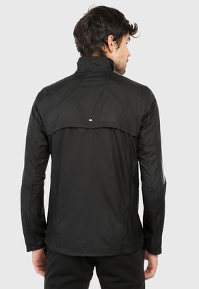 Chaqueta Negro-Blanco adidas Performance Marathon 3 rayas