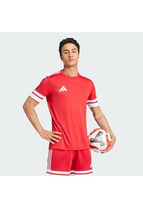 Camiseta Fútbol Roja Adidas Squadra 25 Hombre