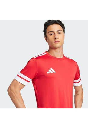 Camiseta Fútbol Roja Adidas Squadra 25 Hombre