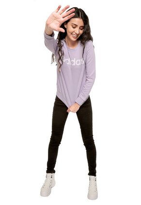 Buzo Lila-Blanco adidas Performance Essentials Linear