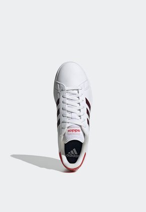Tenis Lifestyle Blanco-Vino-Rojo adidas Sportswear Grand Court Base 2.0