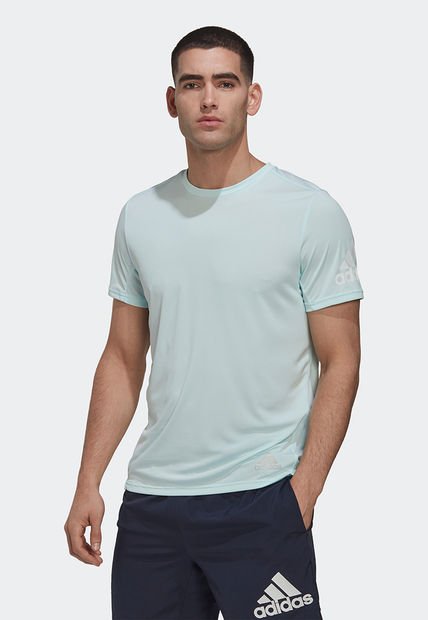 camiseta adidas celeste