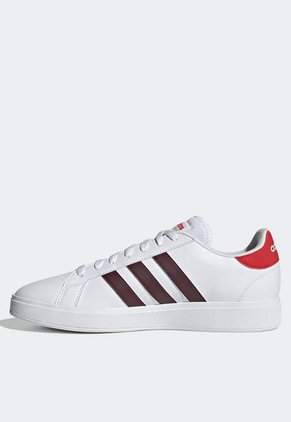 Tenis Lifestyle Blanco-Vino-Rojo adidas Sportswear Grand Court Base 2.0