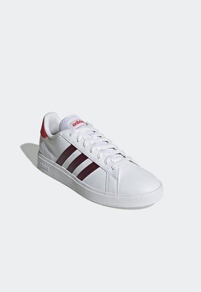 Tenis Lifestyle Blanco-Vino-Rojo adidas Sportswear Grand Court Base 2.0
