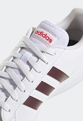 Tenis Lifestyle Blanco-Vino-Rojo adidas Sportswear Grand Court Base 2.0