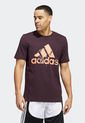 Camiseta Vinotinto Multicolor adidas Performance de adidas Performance