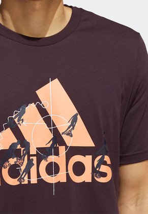 Camiseta Vinotinto Multicolor adidas Performance