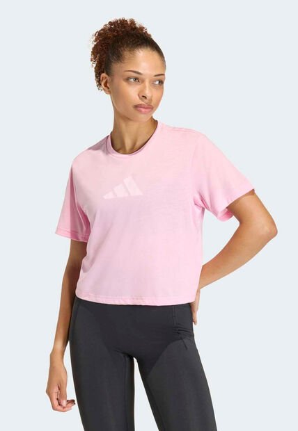 Camiseta adidas Performance Essentials Rosa