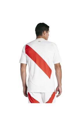 Adidas Performance Camiseta Adidas Hombre Local Peru 24 - Blanco - Rojo Camiseta