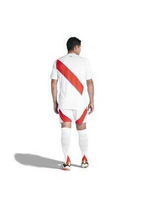 Adidas Performance Camiseta Adidas Hombre Local Peru 24 - Blanco - Rojo Camiseta