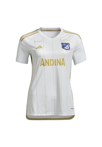 Adidas Performance Camiseta Adidas Mujer Visitante Millonarios 2024 - Blanco Camiseta