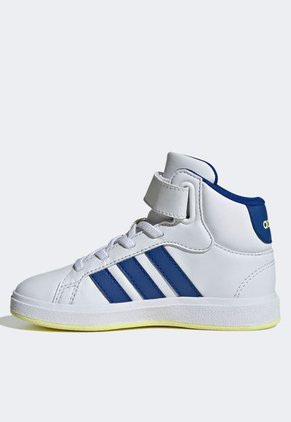 Tenis Lifestyle Blanco-Azul Royal-Amarillo adidas Sportswear Grand Court Mid K
