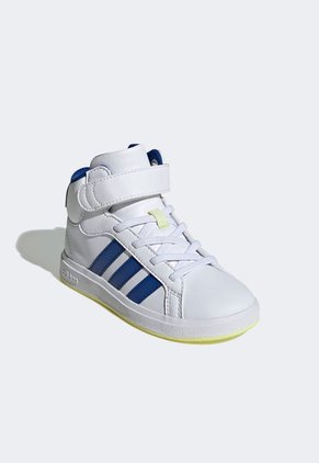 Tenis Lifestyle Blanco-Azul Royal-Amarillo adidas Sportswear Grand Court Mid K