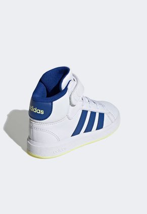 Tenis Lifestyle Blanco-Azul Royal-Amarillo adidas Sportswear Grand Court Mid K