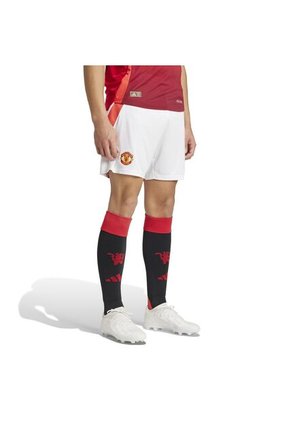 Adidas Performance Shorts Adidas Hombre Local Manchester United 24/25 - Blanco-Rojo Pantaloneta