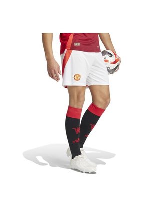Adidas Performance Shorts Adidas Hombre Local Manchester United 24/25 - Blanco-Rojo Pantaloneta