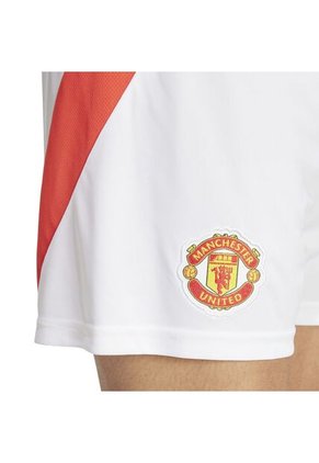 Adidas Performance Shorts Adidas Hombre Local Manchester United 24/25 - Blanco-Rojo Pantaloneta