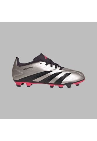Guayos Adidas Niño Predator Club FG/MG - Plateado-Negro adidas Performance