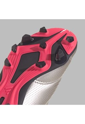 Guayos Adidas Niño Predator Club FG/MG - Plateado-Negro