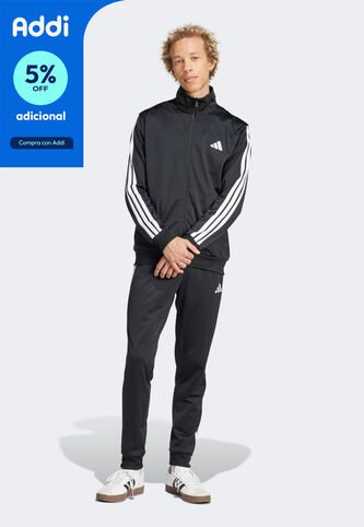 Conjunto adidas Sportswear Basic 3 Rayas Negro adidas Performance