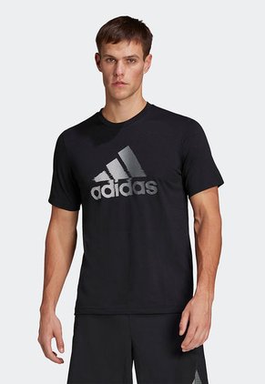Camiseta Azul-Blanco adidas Performance Designed to Move Sport Logo