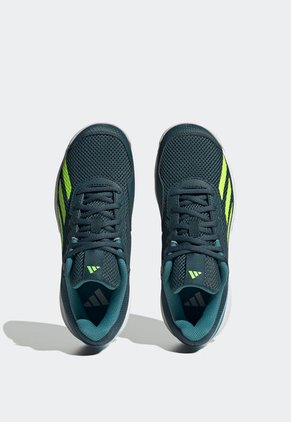 Tenis para Tennis Azul Petróleo-Amarillo Neón-Blanco adidas Performance Courtflash