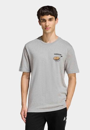 Camiseta adidas Sportswear Graphic Snack Cookie Gris