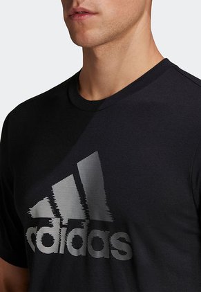 Camiseta Azul-Blanco adidas Performance Designed to Move Sport Logo
