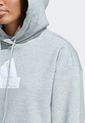 Hoodie Gris-Blanco adidas Performance Future Icons Badge of Sport de adidas Performance
