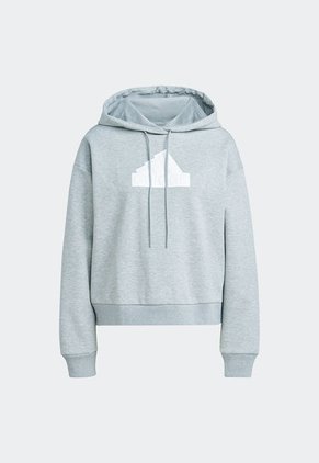 Hoodie Gris-Blanco adidas Performance Future Icons Badge of Sport
