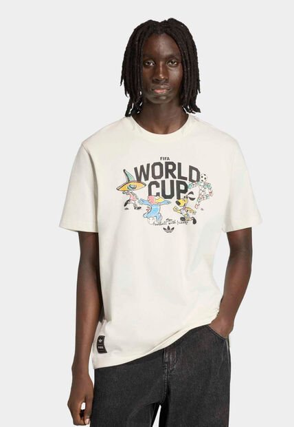 Camiseta adidas Originals Copa Mundial de la FIFA 26 Group Mascot Marfil