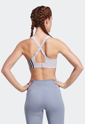 Crop Top Lila-Negro adidas Performance TLRD IMPACT
