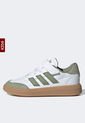 Tenis Lifestyle Blanco-Verde Oliva-Marrón adidas Sportswear Courtblock EL C de adidas Performance