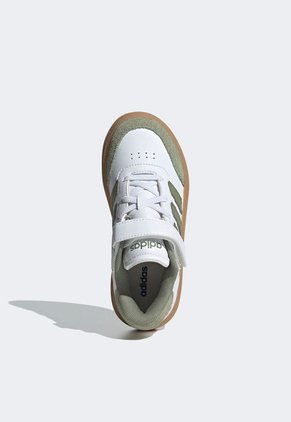 Tenis Lifestyle Blanco-Verde Oliva-Marrón adidas Sportswear Courtblock EL C