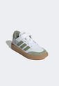 Tenis Lifestyle Blanco-Verde Oliva-Marrón adidas Sportswear Courtblock EL C de adidas Performance