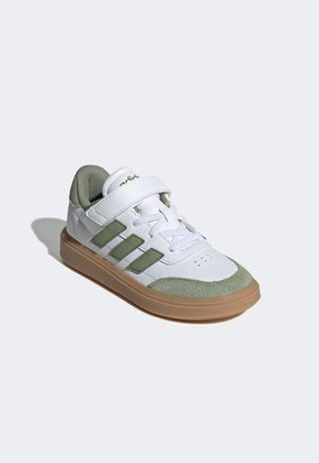 Tenis Lifestyle Blanco-Verde Oliva-Marrón adidas Sportswear Courtblock EL C