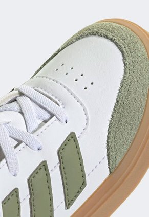 Tenis Lifestyle Blanco-Verde Oliva-Marrón adidas Sportswear Courtblock EL C