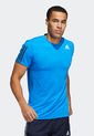 Camiseta Azul adidas Performance Aero3s Tee Pb de adidas Performance