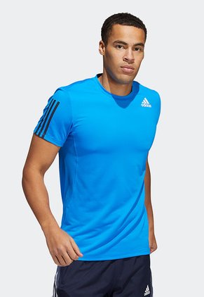 Camiseta Azul adidas Performance Aero3s Tee Pb