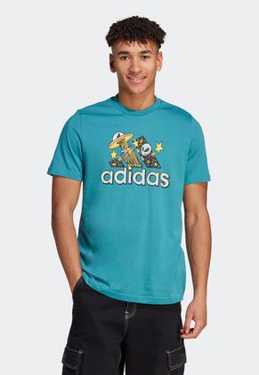 Camiseta Azul Raf-Multicolor adidas Performance M Doodle F T