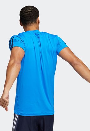 Camiseta Azul adidas Performance Aero3s Tee Pb
