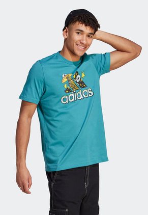 Camiseta Azul Raf-Multicolor adidas Performance M Doodle F T