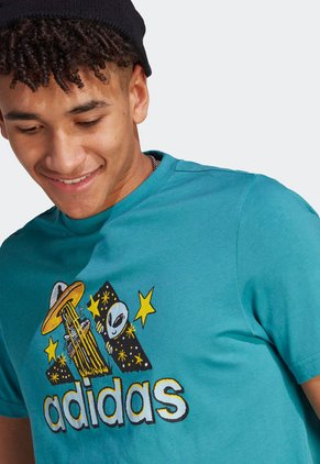 Camiseta Azul Raf-Multicolor adidas Performance M Doodle F T