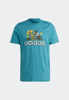 Camiseta Azul Raf-Multicolor adidas Performance M Doodle F T