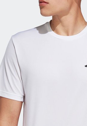Camiseta Blanco-Negro adidas Performance Training Essentials