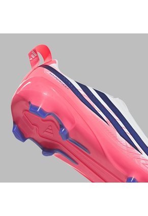Guayos Adidas Kids F50 Hyperfast League Sin Cordones - Blanco